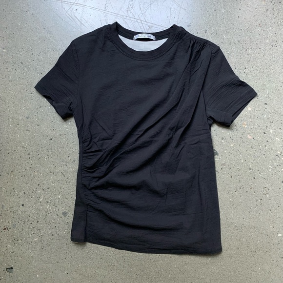 Marks & Spencer Vintage Black Short Sleeve Top - Picture 1 of 5